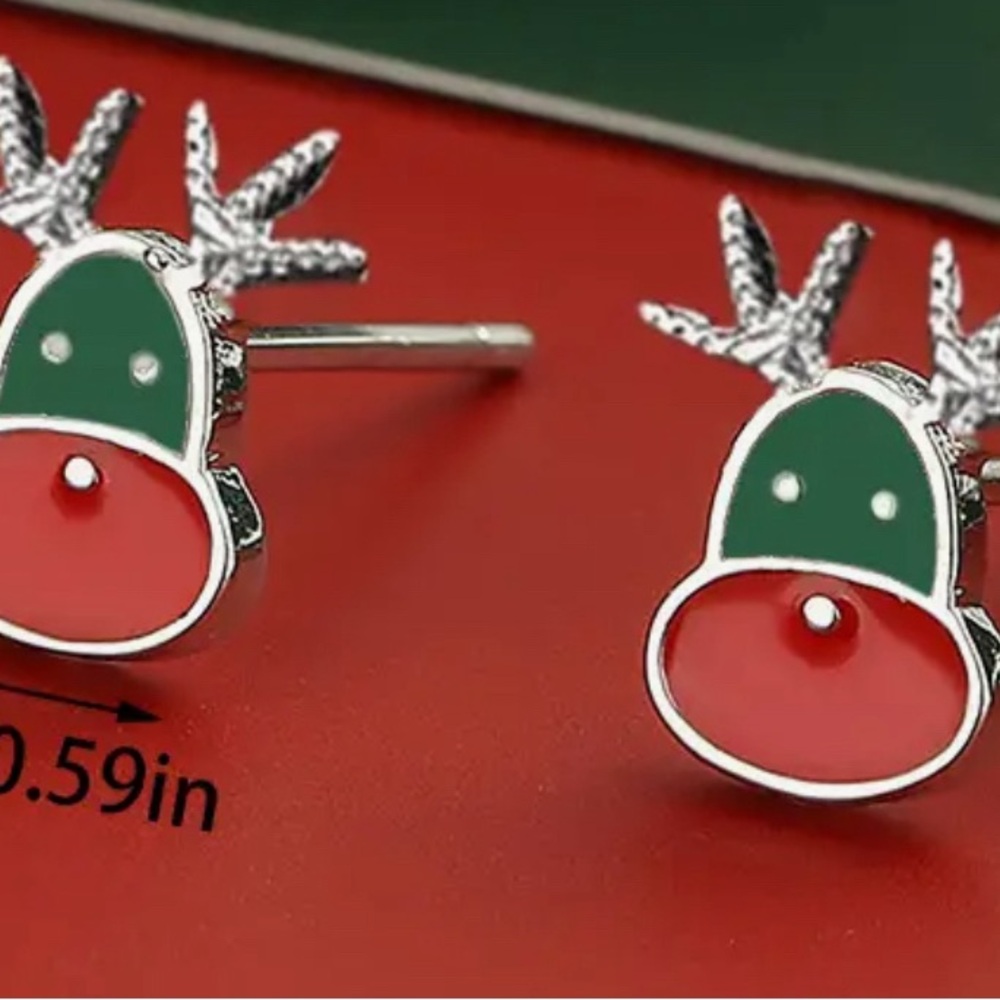 NWT RUDOLF STUD EARRINGS #2 - Picture 3 of 3